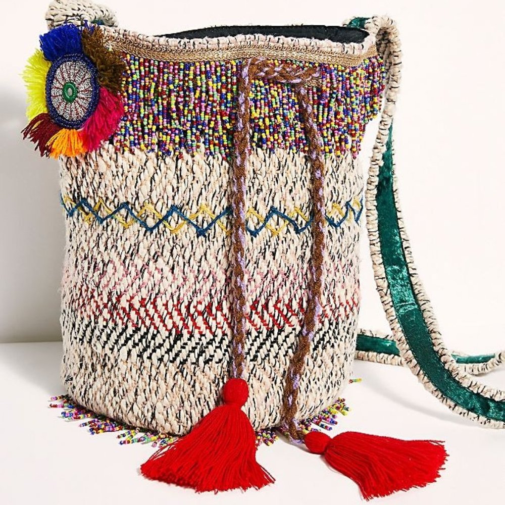 BRAND NEW WITH TAGS Free People Machala Bucket Bag